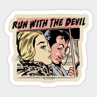 Running With The Devil Sticker